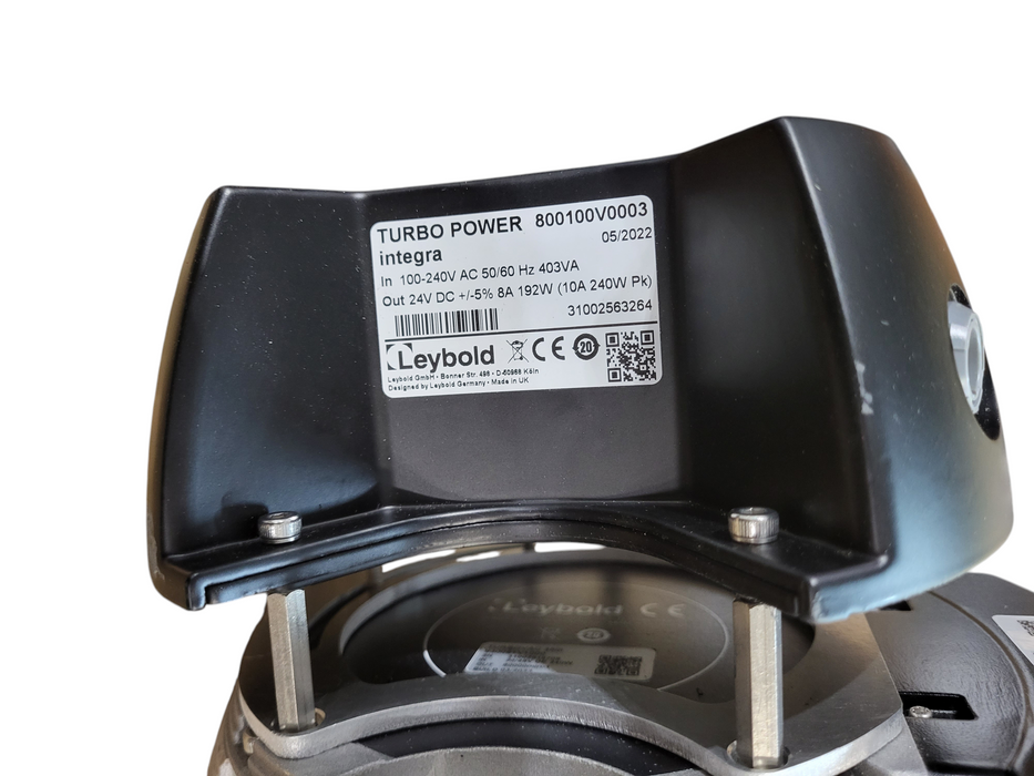 TURBOVAC 350i Leybold 830050V1000 Turbomolecular Pump & 800100V0003  Turbo Power