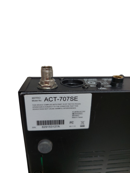 MiPro Wireless Receiver Model: ACT-707E Single Channel