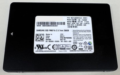 256GB SATA 2.5" 7mm Samsung PM871b SSD - MZ-7LN256F