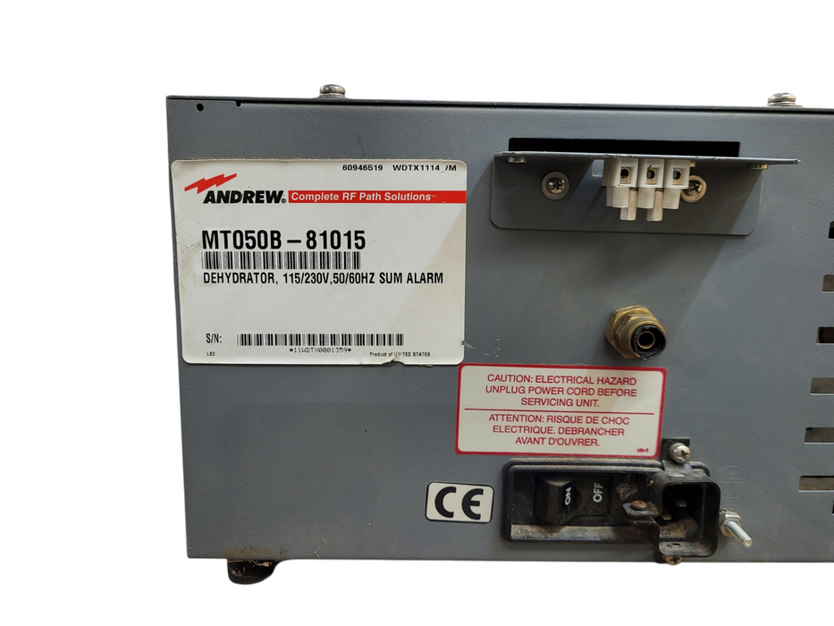 COMMSCOPE Andrew Solutions DryLine Dehydrator MT050B-81015 115V 50/60Hz