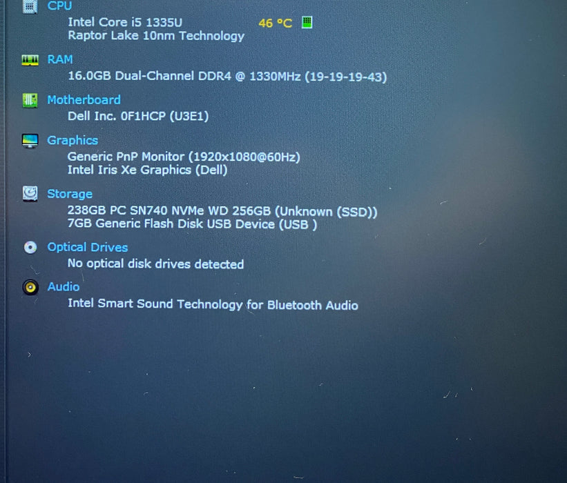 Dell Latitude 5440 Intel Core i5-1335U 1.30GHz 16GB RAM 256GB SSD