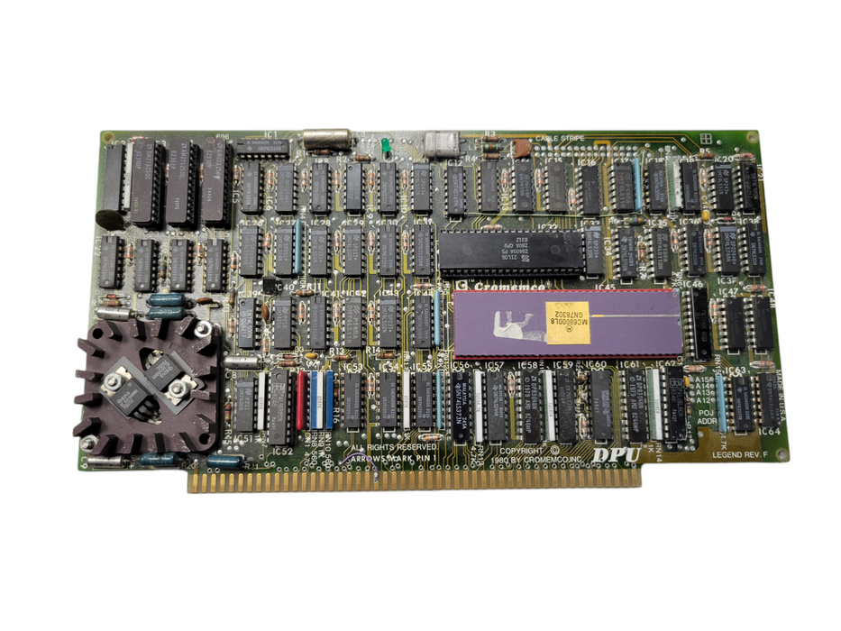 Cromemco DPU Dual Processor Z80 Motorola 68000 S-100 Board Rare Vintage IMSAI