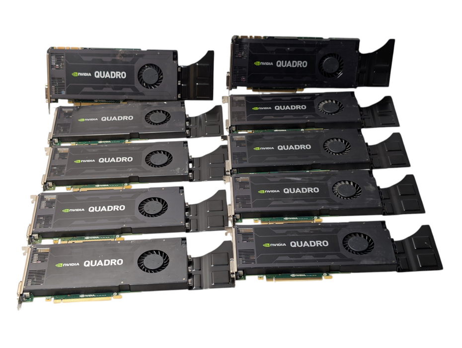 Lot of 10x NVIDIA Quadro K4200 4GB Graphics Cards
