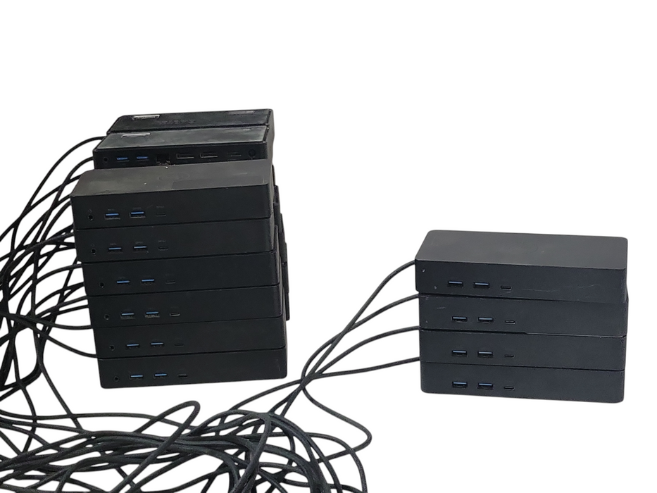 Lot of 22x Dell (4x D6000S & 18x D6000) Universal Docking Stations,