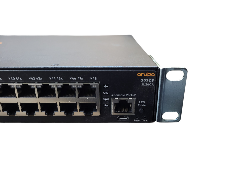 HP Aruba 2930F 48-Port Gigabit Ethernet Managed Switch JL260A w/ Rack Ears