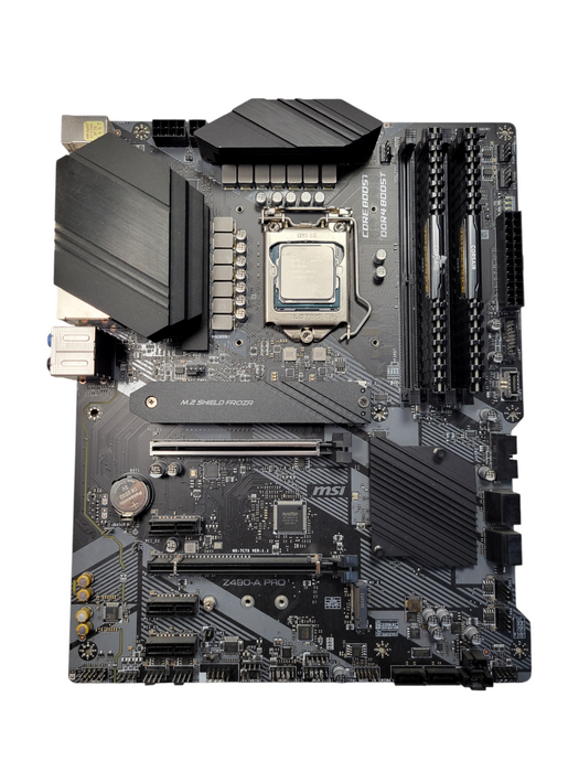 Intel Core i5-10400 MSI Z490-A PRO 16GB DDR4  I/O Plate
