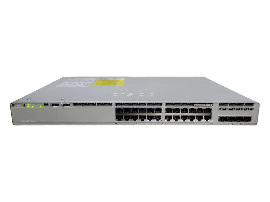 Cisco C9200L-24P-4G-E PoE+ 24-Port Ethernet Network Switch w/ 1x 600W PSU
