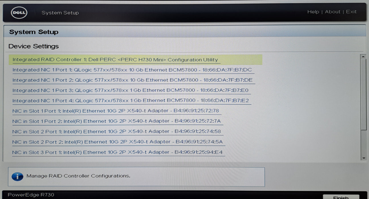 Dell PowerEdge R730 8x 2.5" | 2x Xeon E5-2630 v4, 64GB DDR4, H730 Mini, 10G RJ45