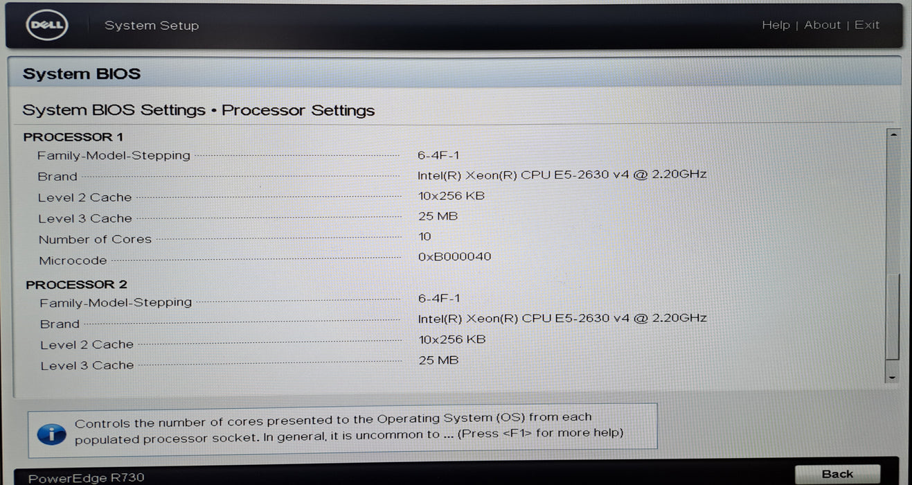 Dell PowerEdge R730 8x 2.5" | 2x Xeon E5-2630 v4, 64GB DDR4, H730 Mini, 10G RJ45