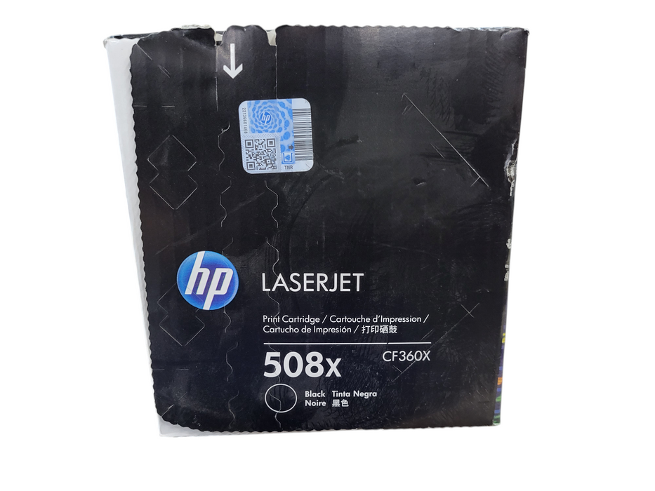 HP 508X Black High Yield Toner Cartridge CF360X - Genuine OEM New (#3751)