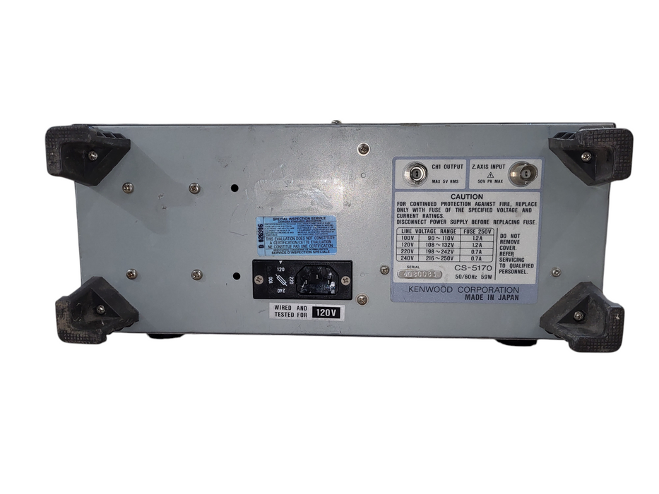 KENWOOD CS-5370 100MHZ READOUT OSCILLOSCOPE - ELECTRONIC TEST EQUIPMENT