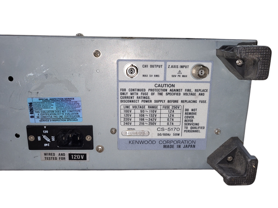 KENWOOD CS-5370 100MHZ READOUT OSCILLOSCOPE - ELECTRONIC TEST EQUIPMENT