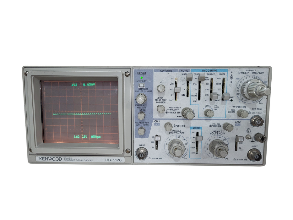 KENWOOD CS-5370 100MHZ READOUT OSCILLOSCOPE - ELECTRONIC TEST EQUIPMENT