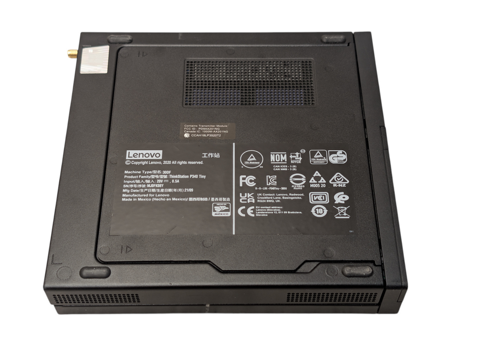 Lenovo ThinkStation p340 Tiny intel Core i5-10500 16GB RAM 256GB NVMe SSD