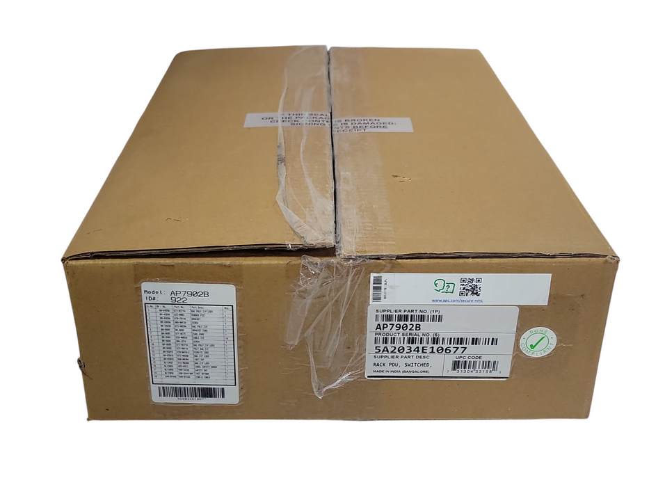 Open-Box APC AP7902B Switched Rack PDU 1U 120VAC 24A 50/60Hz 16-Outlet