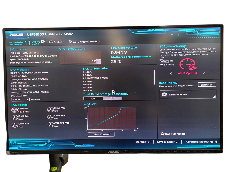 XPRESSION 3505AR-010-01 Server i7-5960X @ 3GHz 16GB DDR4 9266-4i No HDD