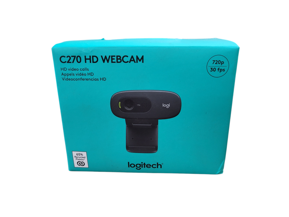 Logitech C270 HD Webcam Black 720p BRAND NEW SEALED