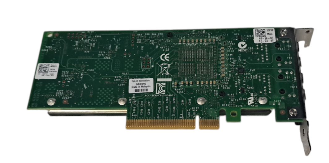Dell Intel 3DFV8 Dual Port 1GbE PCIe Low Profile Network Card