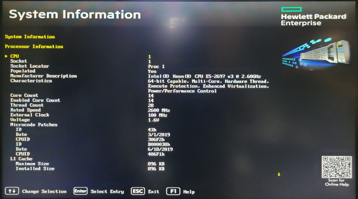 HPE ProLiant DL360 Gen9 |2x Xeon E5-2697 v3 @2.60GHz 32GB |NO HHD |