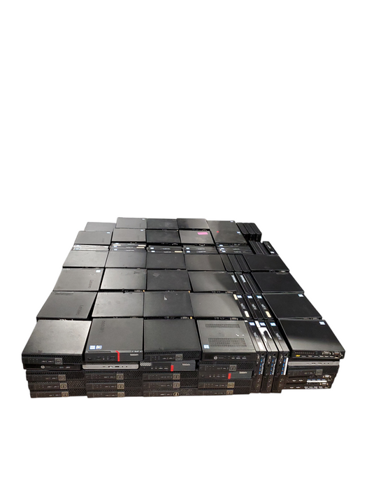 LOT 180x 6th-8th Gen i-series USFF Desktops HP, Lenovo, Dell (USFF68-14)