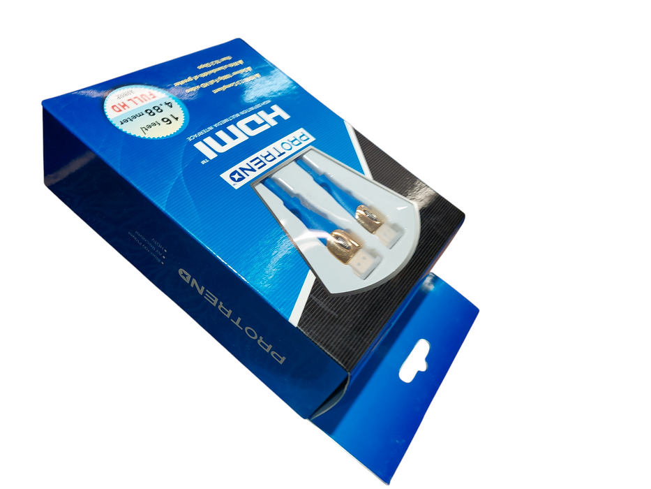 ProTrend HDMI 1.3Compliant Cable 16ft/4.8M Full HD 1080P ( New ) Model: PTHDMI16