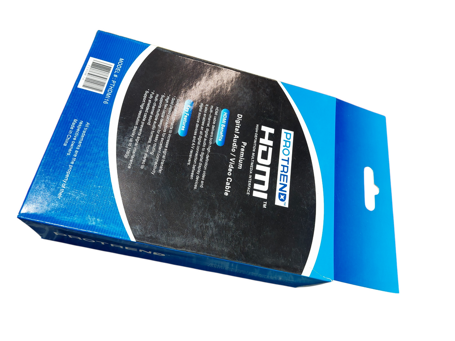 ProTrend HDMI 1.3Compliant Cable 16ft/4.8M Full HD 1080P ( New ) Model: PTHDMI16