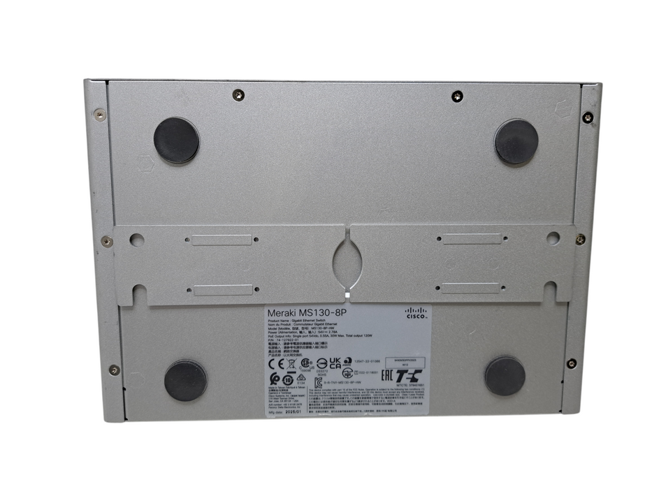 Cisco Meraki MS130-8P-HW | 8-Port Gigabit PoE+ (120W), 2x SFP Switch UNCLAIMED