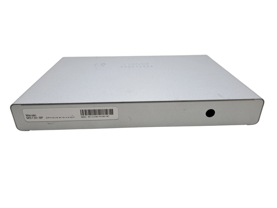 Cisco Meraki MS130-8P-HW | 8-Port Gigabit PoE+ (120W), 2x SFP Switch UNCLAIMED
