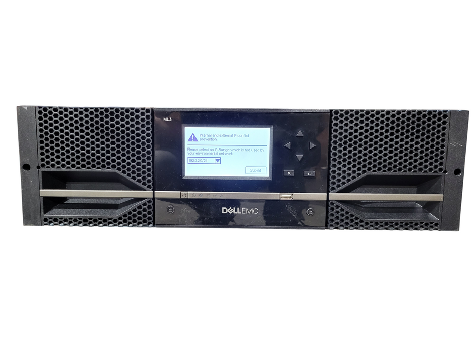 Dell EMC ML3 LTO Tape Library w/ 1x 0YV18D 01PL474 LTO6 HH SAS TAPE DRIVE ML3