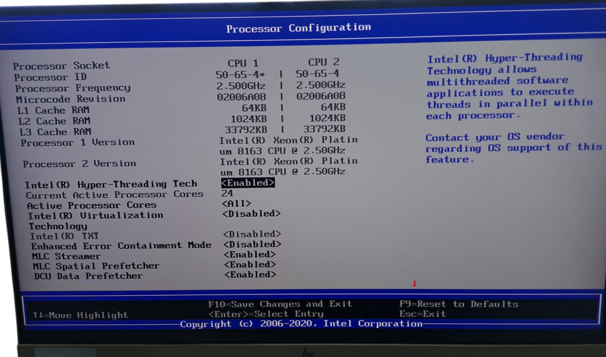 Intel H2312XXLR3 | 2x HNS2600BPBR | 4x Xeon Platinum 8163 | 32GB DDR4 READ