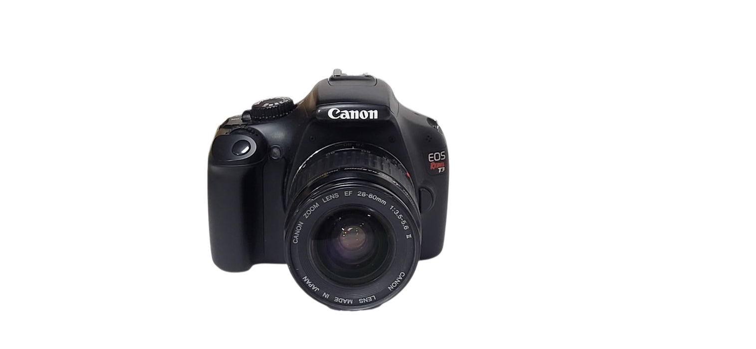 Canon EOS Rebel T3 18.0MP Digital Camera  W/ 28-80mm lens | READ