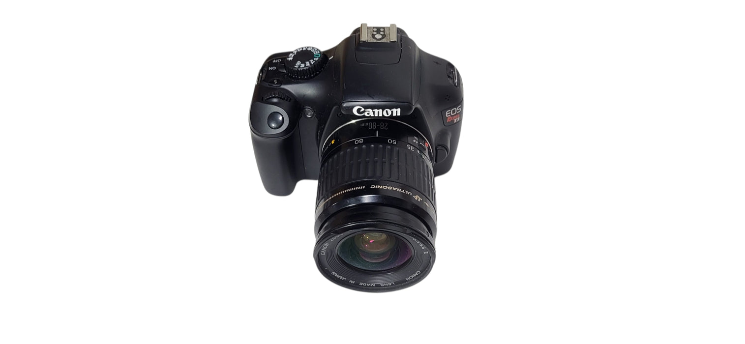 Canon EOS Rebel T3 18.0MP Digital Camera  W/ 28-80mm lens | READ