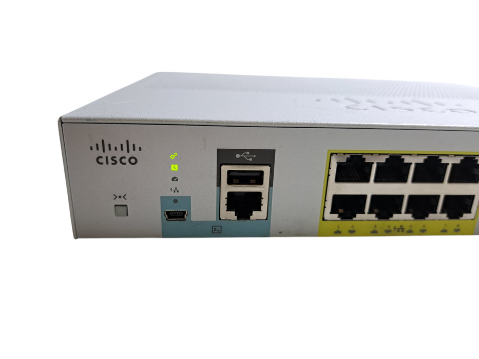 Cisco WS-C2960L-8PS-LL | 8-Port Gigabit PoE+ 2x SFP Silent Managed Switch