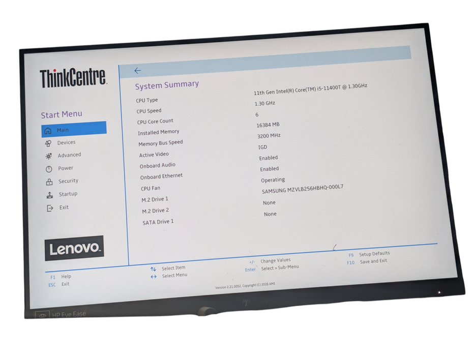 Lenovo ThinkCentre M70q Gen 2 Intel Core i5-11400T 16GB RAM 256GB NVMe SSD