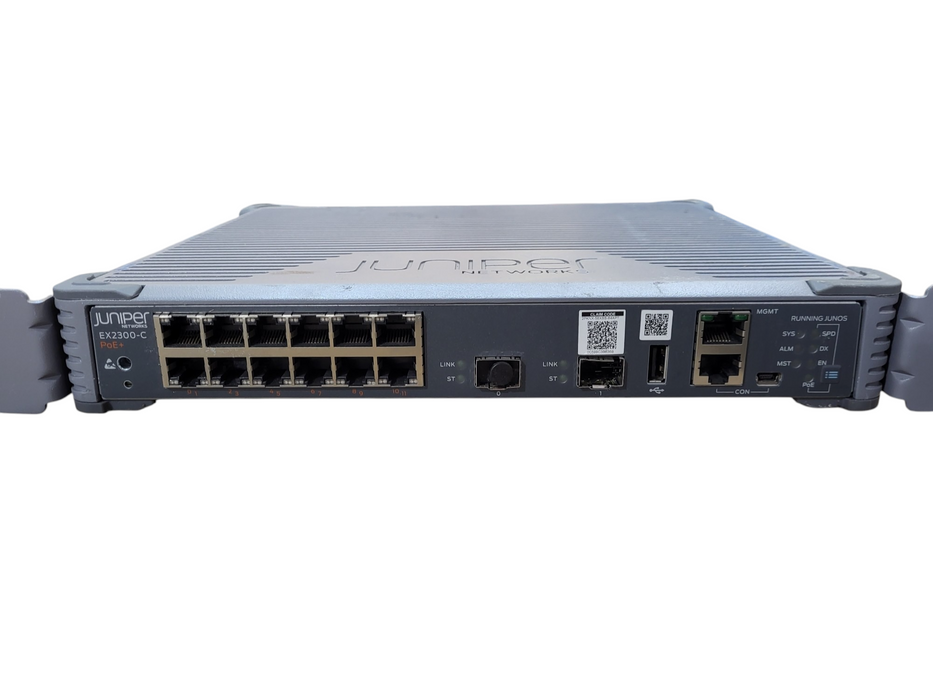 Juniper Networks EX2300-C-12P 12× Gigabit PoE+ • 2× 10G SFP+ Compact Switch