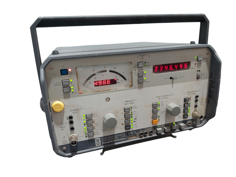 WG Wandel & Goltermann SPM-15 SELEKTIVER PEGELMESSER Level Meter 50Hz ...10Mhz