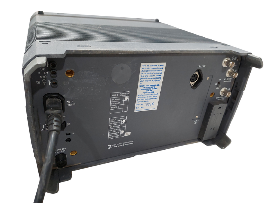 WG Wandel & Goltermann SPM-15 SELEKTIVER PEGELMESSER Level Meter 50Hz ...10Mhz