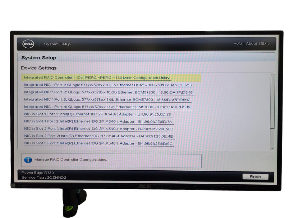 Dell PowerEdge R730 2.5" 2x Xeon E5-2630 v4, 16GB DDR4, H730 Mini - No HDD