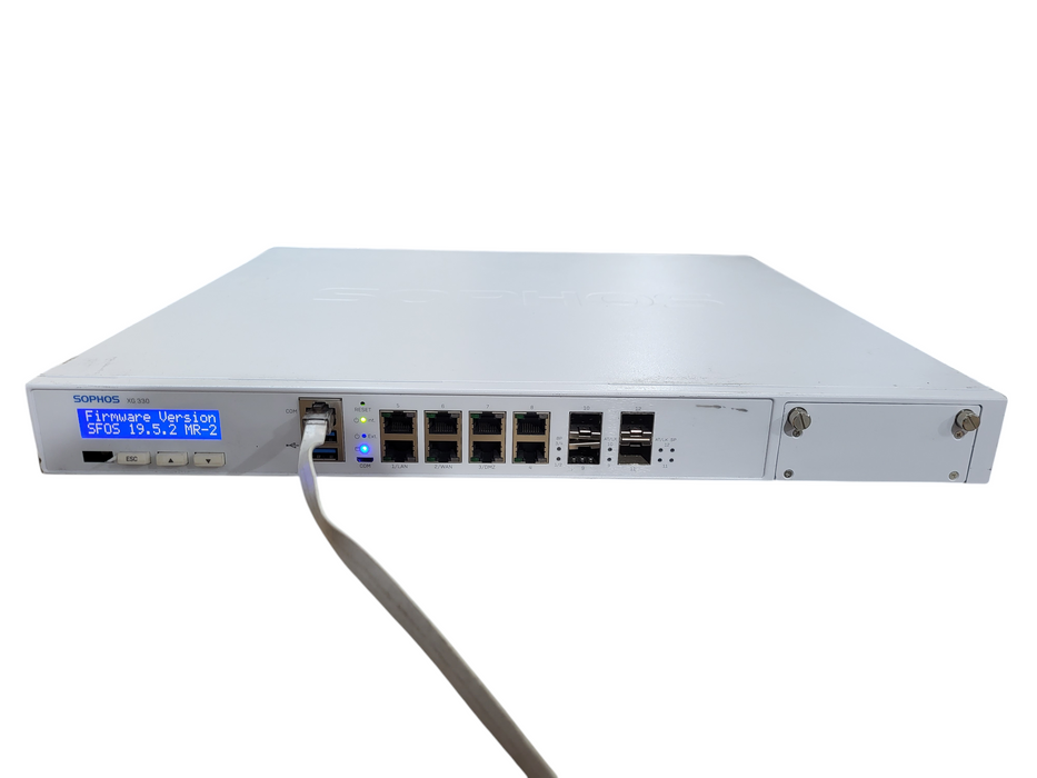 Sophos XG 330 Rev. 2 Firewall Security Network Appliance, Factory Reset