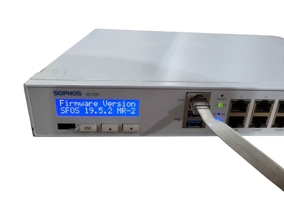 Sophos XG 330 Rev. 2 Firewall Security Network Appliance, Factory Reset