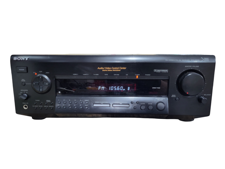 Sony STR-DE615 5.1 A/V Receiver 100W Dolby Digital DTS AM/FM Digital Tuner