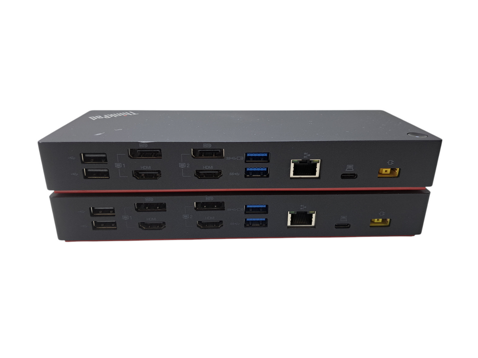 Lot of 2x Lenovo ThinkPad DUD9011D1 / 40AF Hybrid USB-C with USB-A Dock