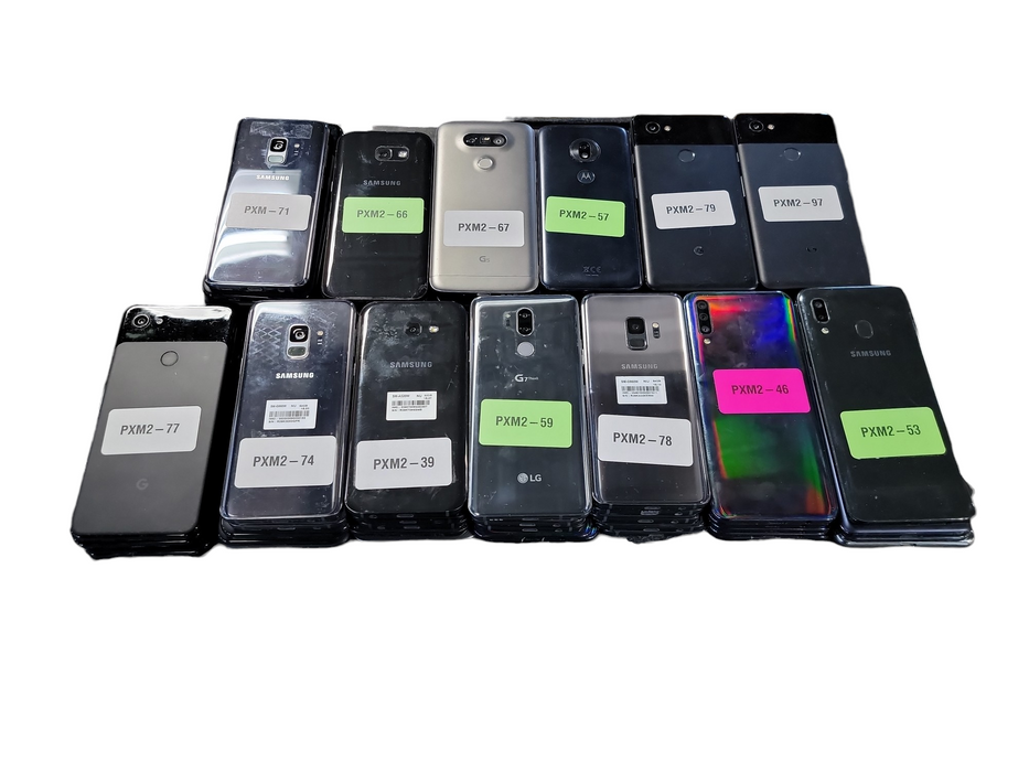Lot of 63x Android Phones [Samsung / Google / ZTE | B Condition][PXM2-2]