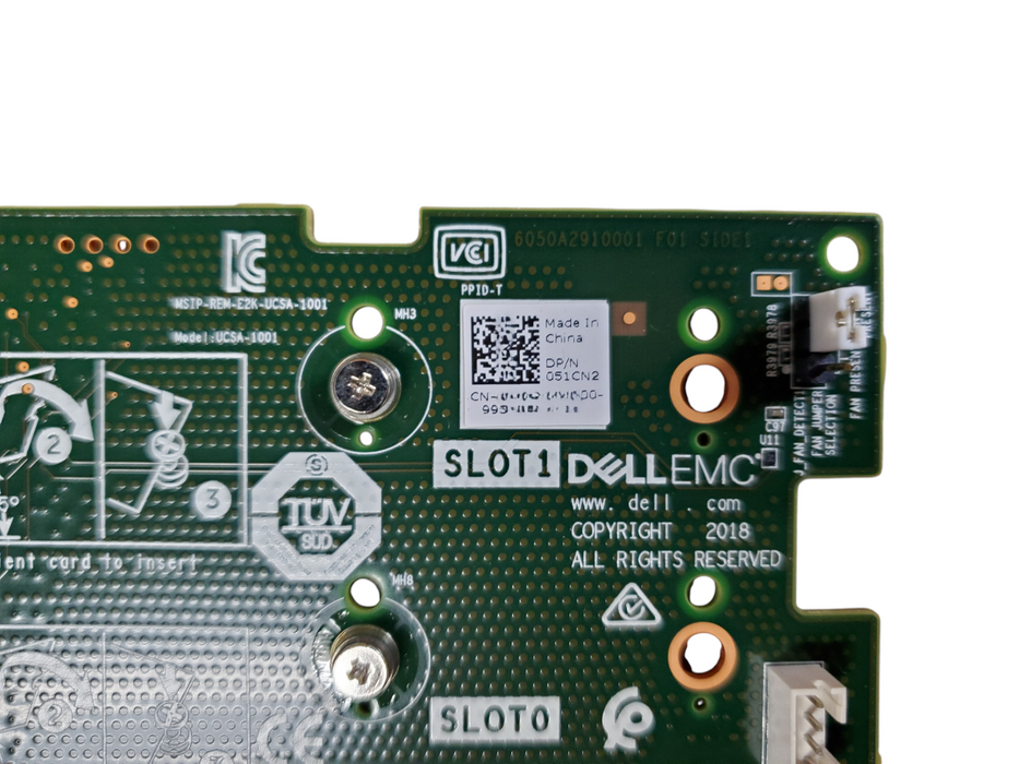 DELL BOSS-S1 2x M.2 SSD PCIe Storage Adapter Card 051CN2 High Profile bracket
