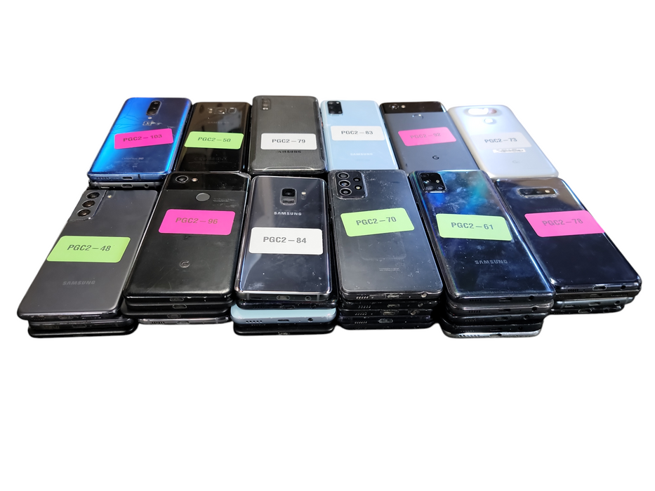 Lot of 58x Android Phones [Samsung / Google / Motorola | B/C Condition][PGC2-2]