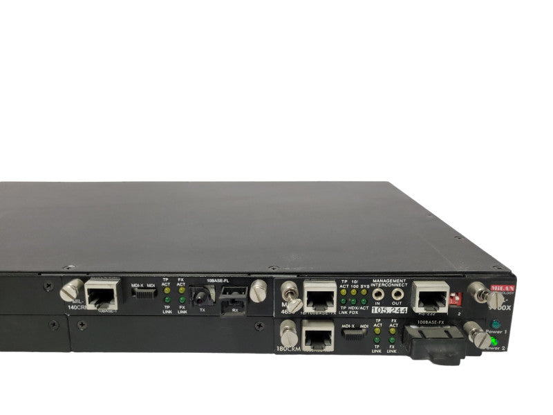 MiLAN Technology MIL-9100X 8 Slot Chassis w/ 3x Cards, 1x PSU, READ _