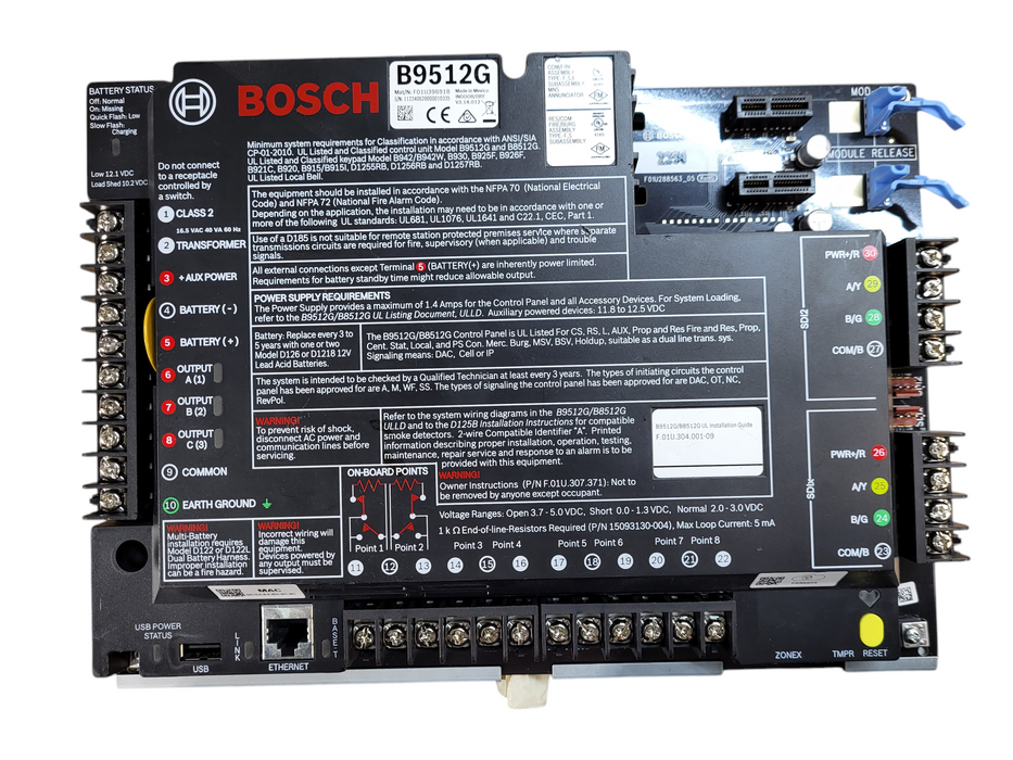 Bosch B9512G Security System Control Panel READ
