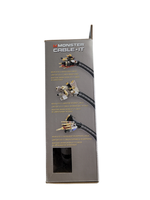 Monster Cable-it Cable Management Kit - 8'  White
