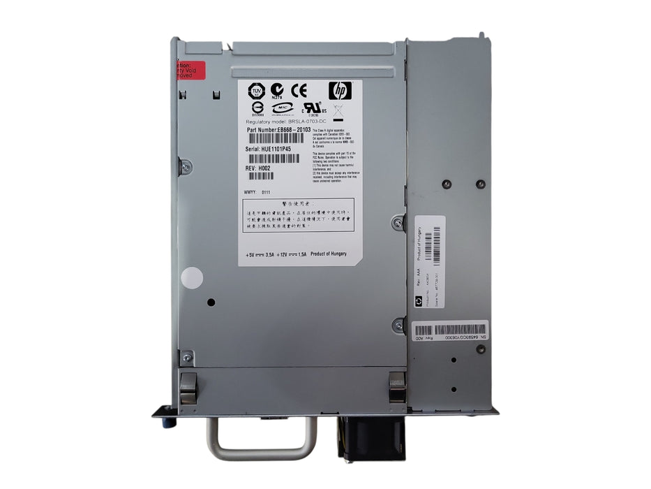 HP BRSLA-0703-DC EB668B#104 LTO4 SAS Ultrium Library Tape Drive LTO 4-H