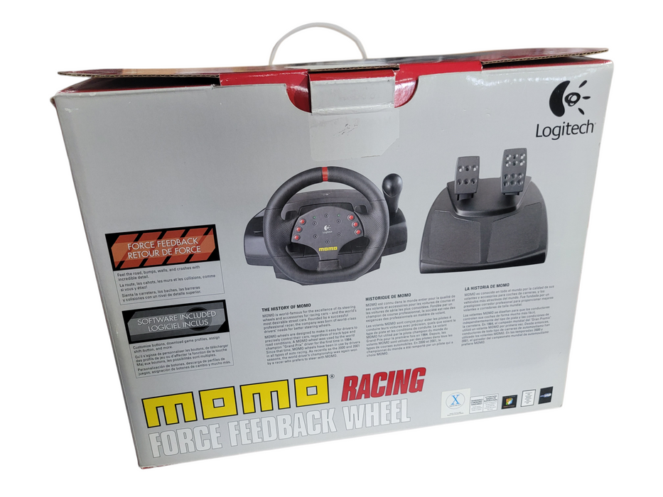 Logitech Momo Racing Force Feedback Steering Wheel, Pedals For PC!